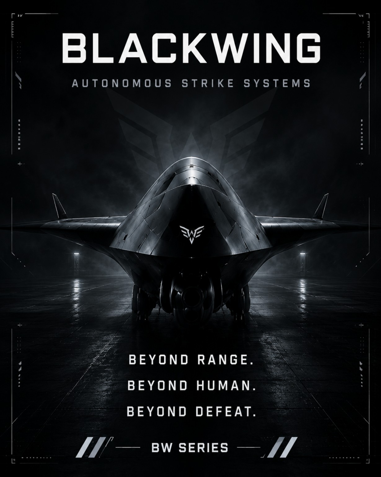 BLACKWING seventh-generation autonomous fighter program poster