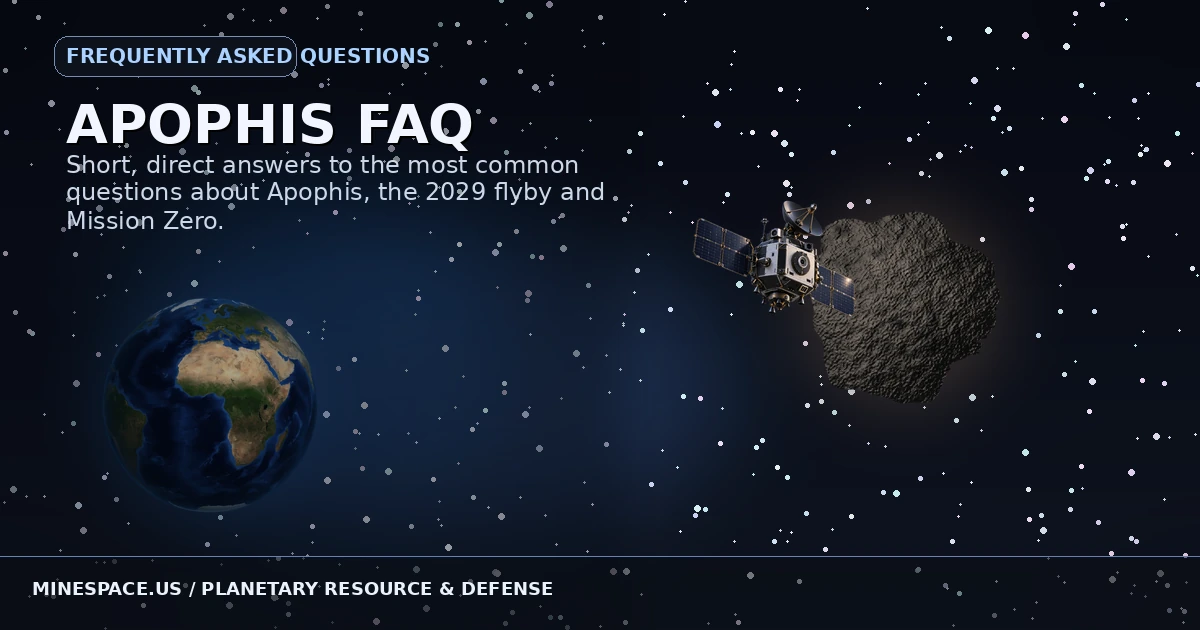 Illustrative view of asteroid Apophis beside Earth in the MineSpace cinematic experience
