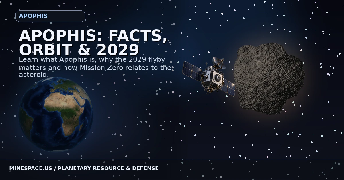 Illustrative view of asteroid Apophis beside Earth in the MineSpace cinematic experience