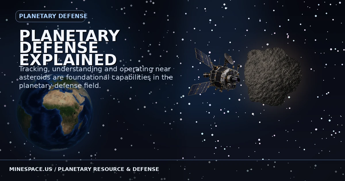 Illustrative MineSpace cinematic: Apophis and Earth in space