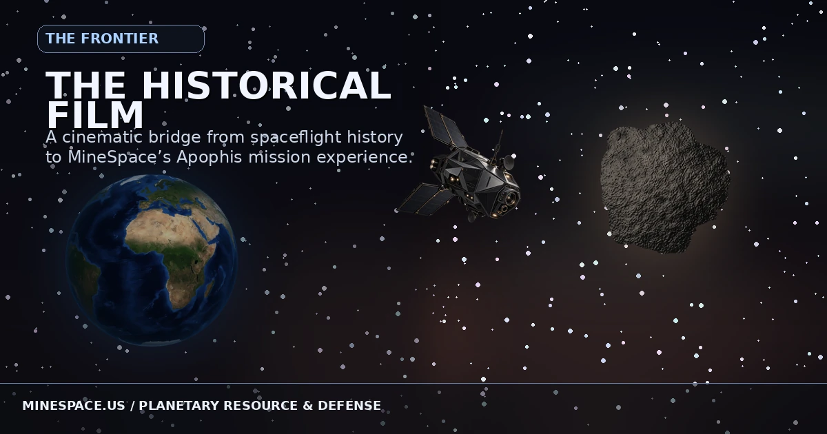Illustrative MineSpace cinematic: Apophis and Earth in space
